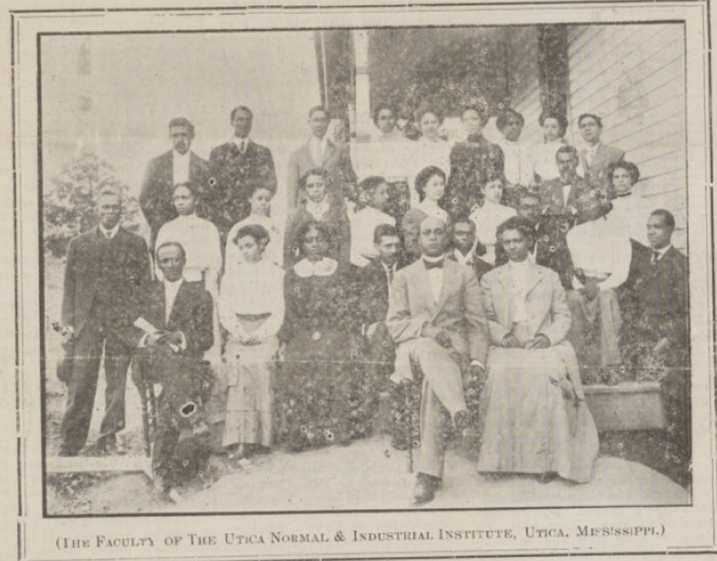 Faculty of Utica Normal & Industrial Institute, 1910
