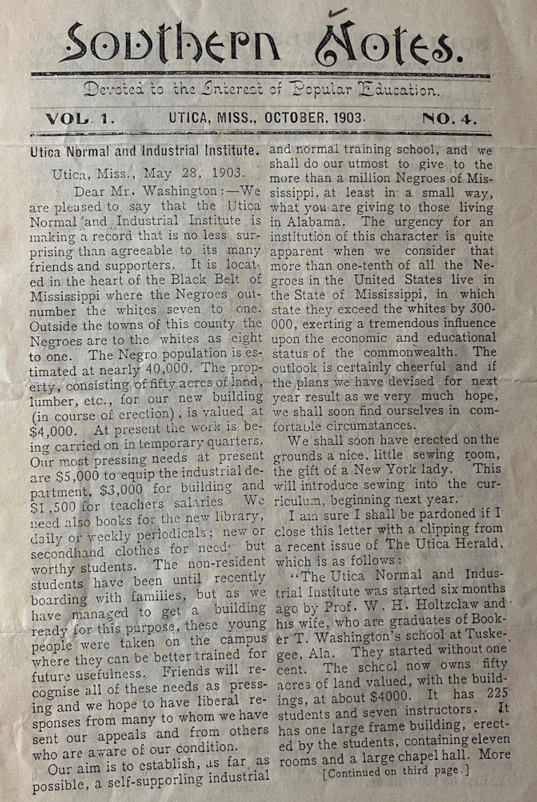 Southern Notes Vol. 1 No. 4, 1903